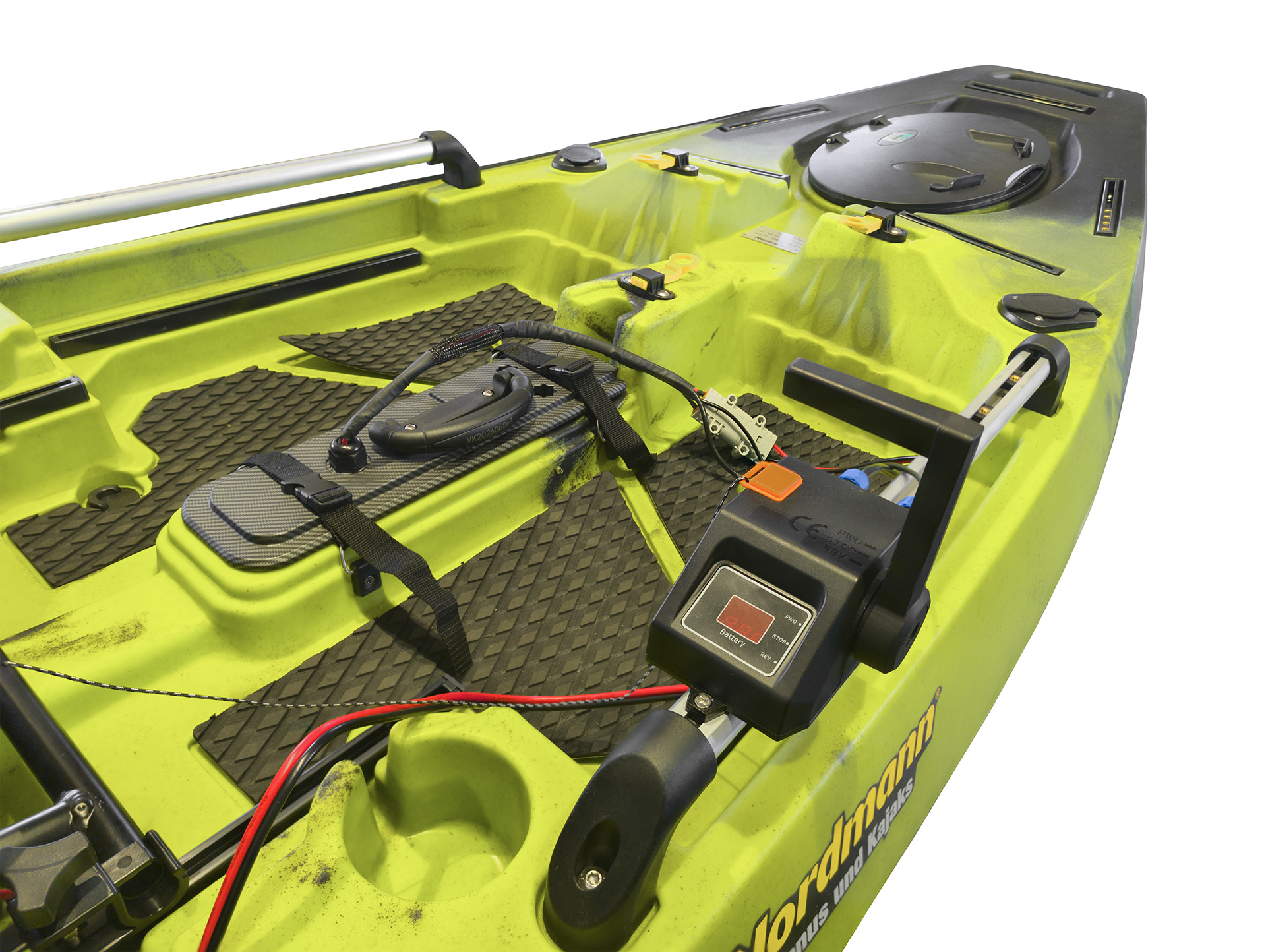 Elektromotor P750B 600 Watt für Nordmann® Angelkajaks inkl. Handsteuerung
