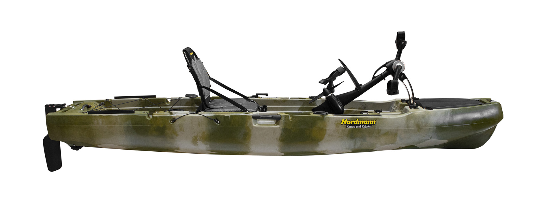 Nordmann® Hunter 10.5 Angelkajak Sit on Top inkl. Zahnstangen-Pedalantrieb