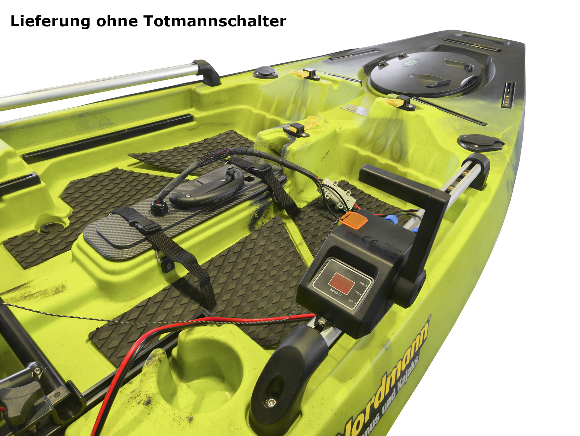 Elektromotor P750B 600 Watt für Nordmann® Angelkajaks inkl. Handsteuerung | Sondermodell #23