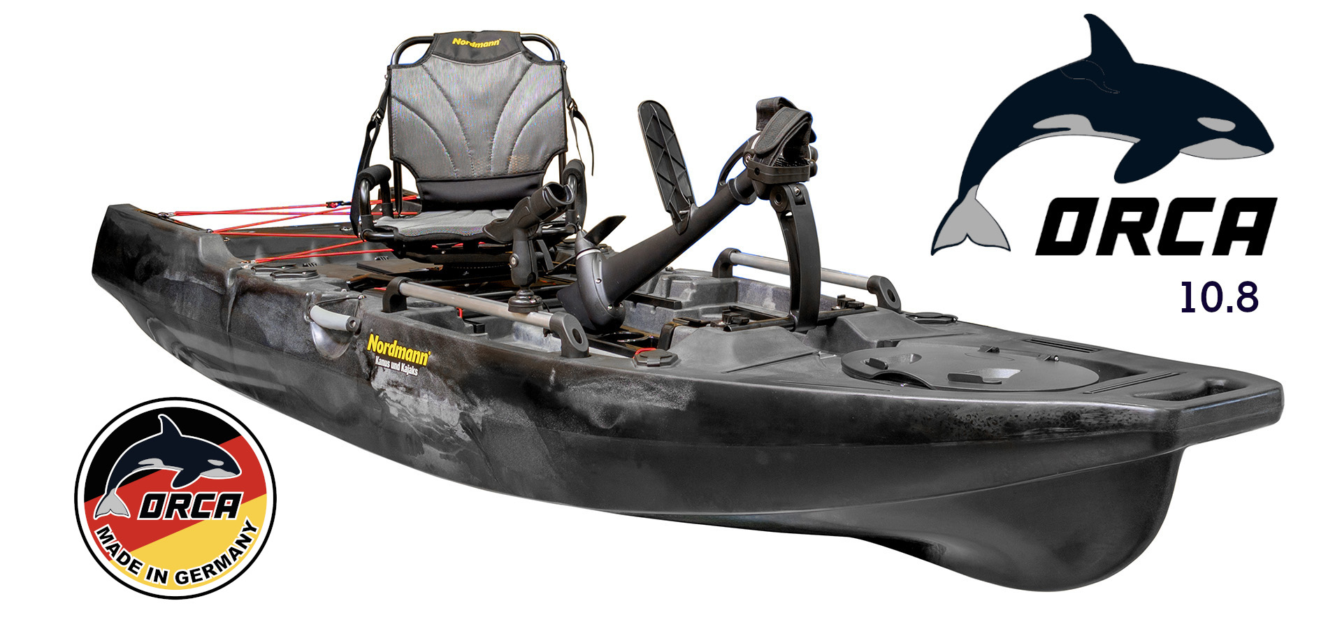 Nordmann® Orca 10.8 Angelkajak Sit on Top inkl. Zahnstangen-Pedalantrieb | Leicht gebraucht #27