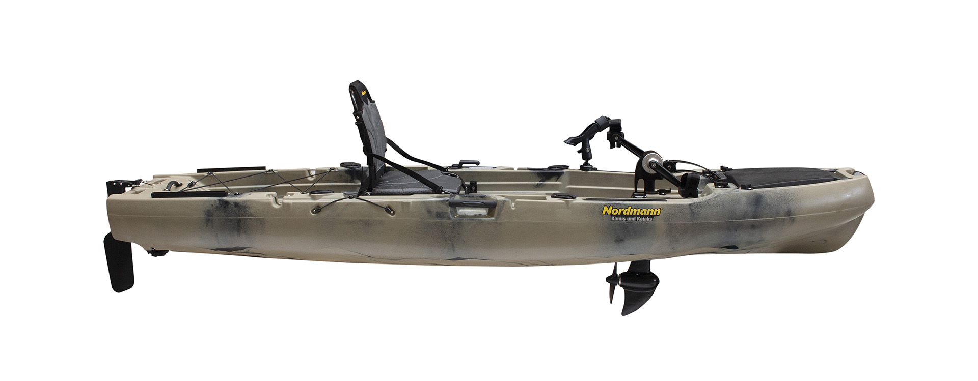 Nordmann® Hunter 10.5 Angelkajak Sit on Top inkl. Zahnstangen-Pedalantrieb