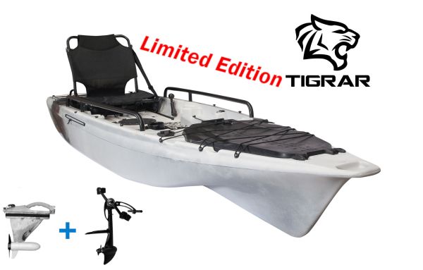 Nordmann® Tigrar Angelkajak Sit on Top | Limited Edition Black-White