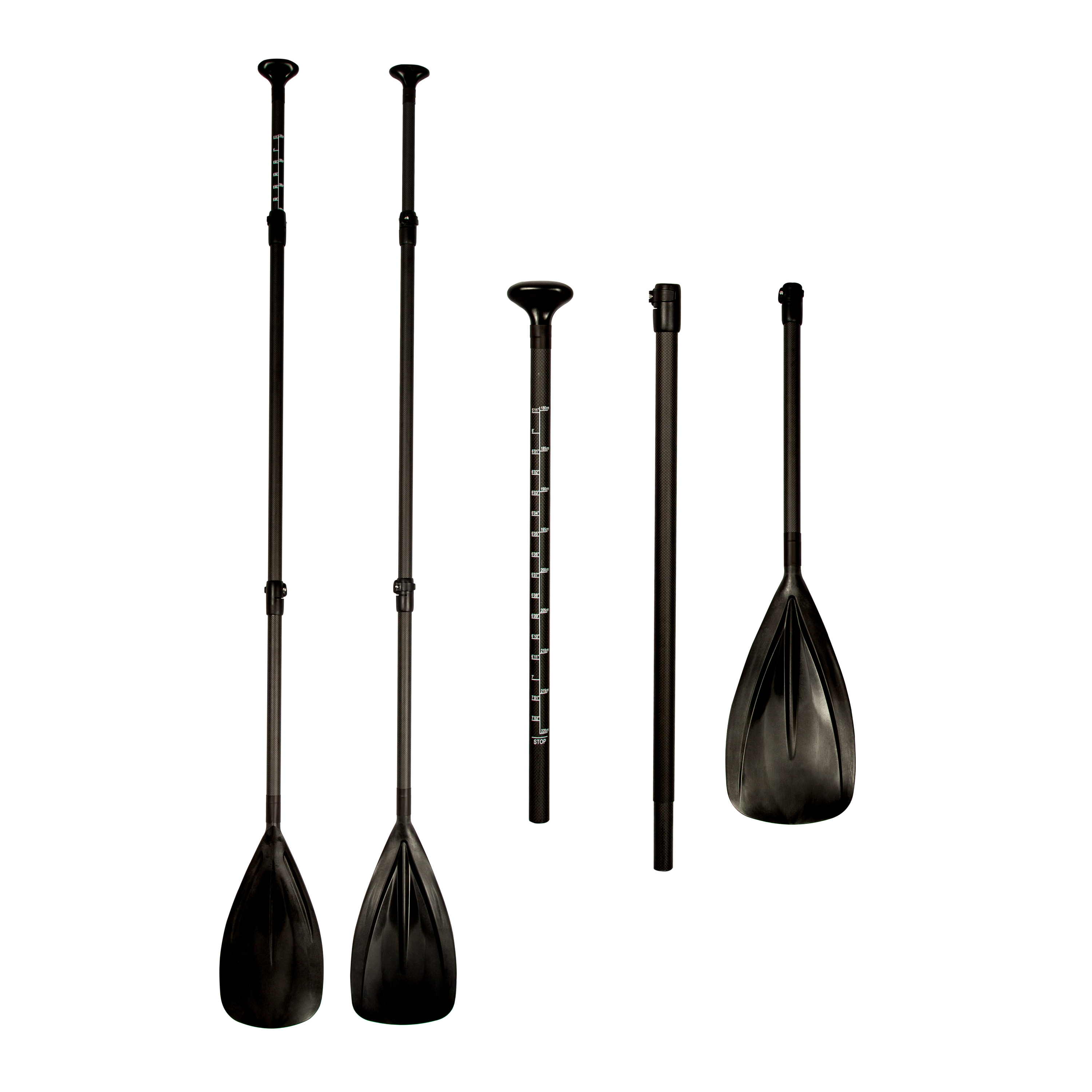 SEA PLUS SUP Paddel, Carbon-Kunststoff Mix, 3-teilig, stufenlos