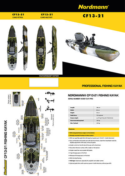 Nordmann® Fishing Kayak CF13-21 Flyer