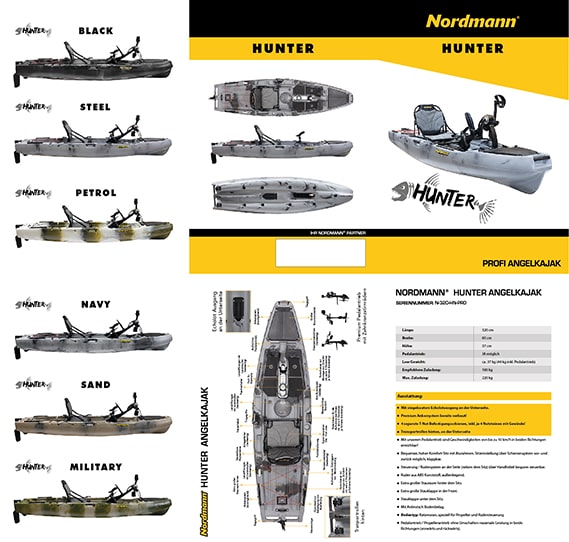 Nordmann® Angelkajak Hunter Flyer