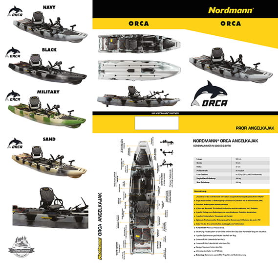 Nordmann® Angelkajak Orca Flyer