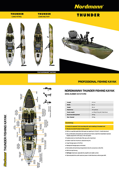 Nordmann® Fishing Kayak Thunder Flyer
