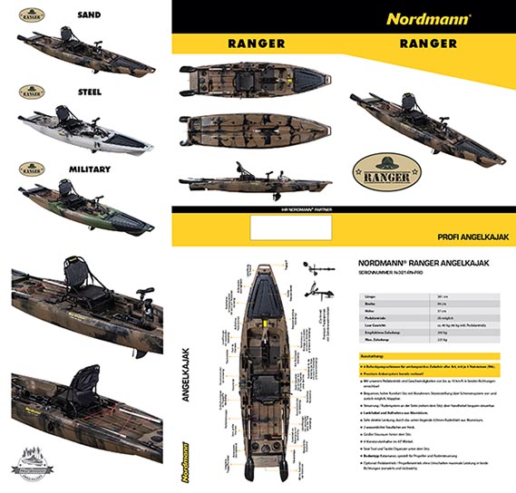 Nordmann® Angelkajak Ranger Flyer