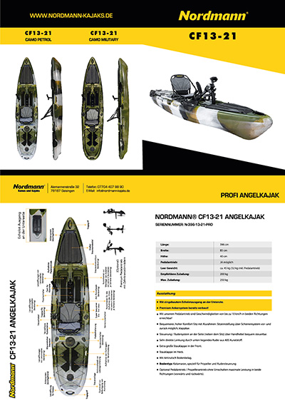 Nordmann® Angelkajak CF13-21 Flyer