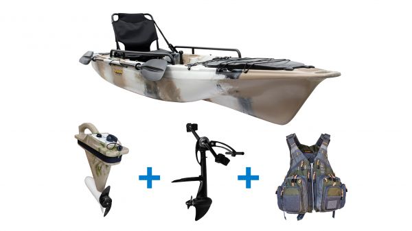 Nordmann® Tigrar Angelkajak Sit on Top | inkl. Pedalantrieb und Elektromotor