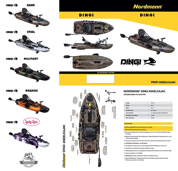 Nordmann® Angelkajak Dingi Flyer